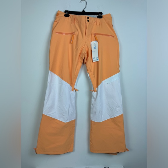 Roxy Chloe Kim Woodrose Technical Snow Pants Orange XL NEW - Picture 8 of 13